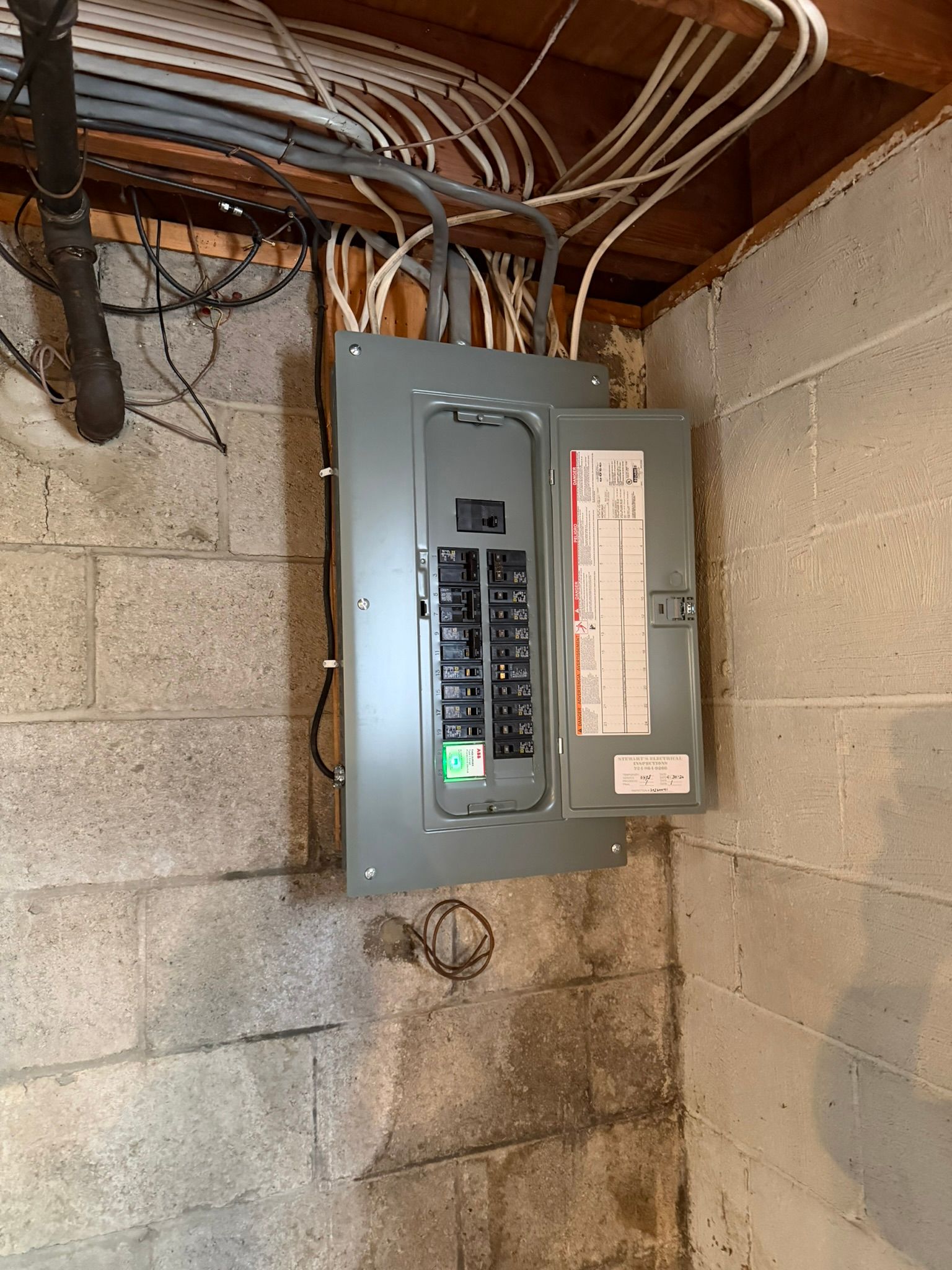 Electrical service panel upgrade