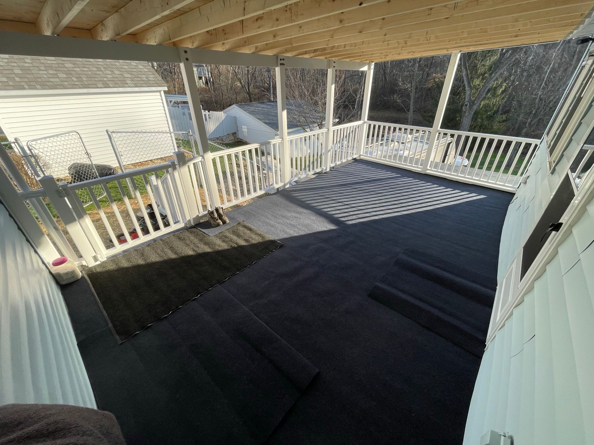 Back porch install